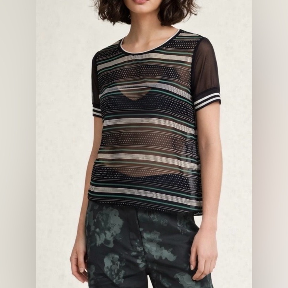 Scotch & Soda Maison - Stripe Sheer Top